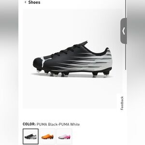 PUMA Kids soccer shoe/cleats size 13